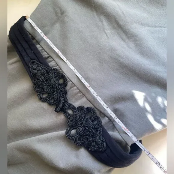 Vfish Gray Dress with Black Lace Belt Size Medium - Picture 7 of 8